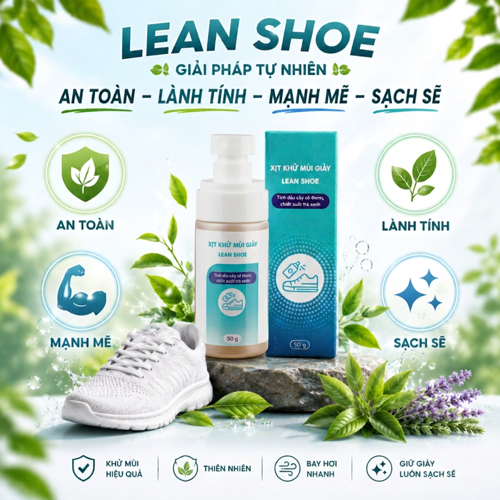 Thành phần thảo mộc tự nhiên an toàn của Lean Shoe